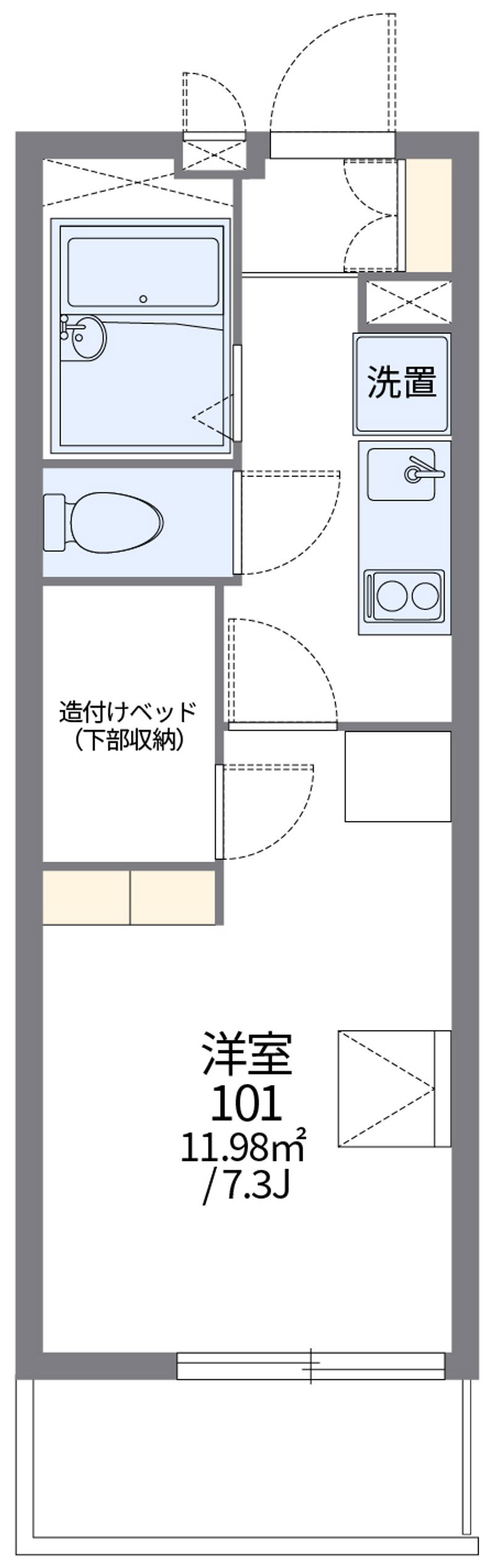 レオパレスソレイユⅢ 間取図