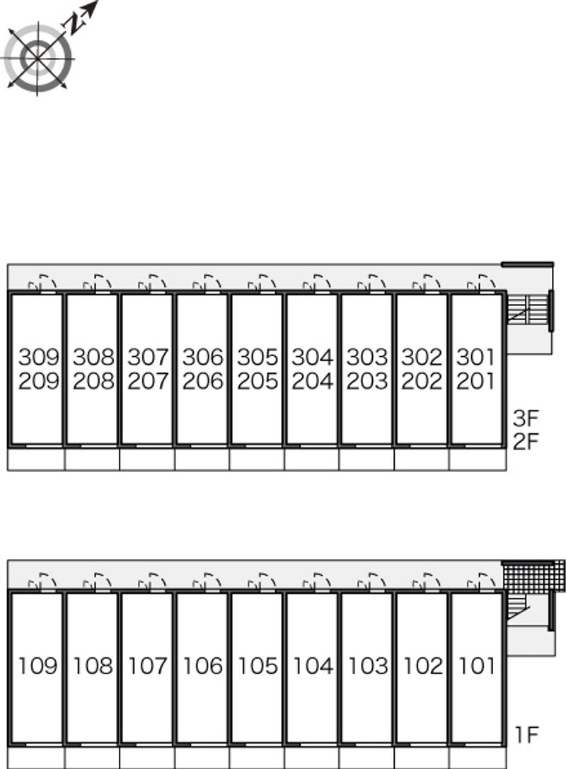 レオパレス槙 間取り配置図
