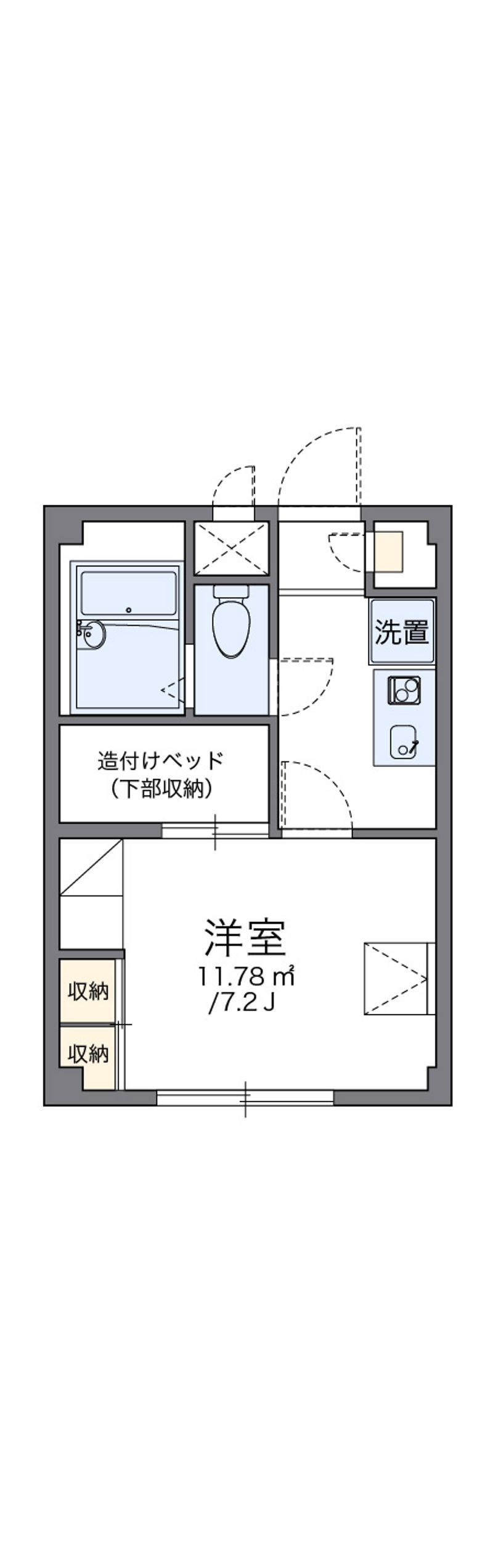 レオパレス東大井 間取図