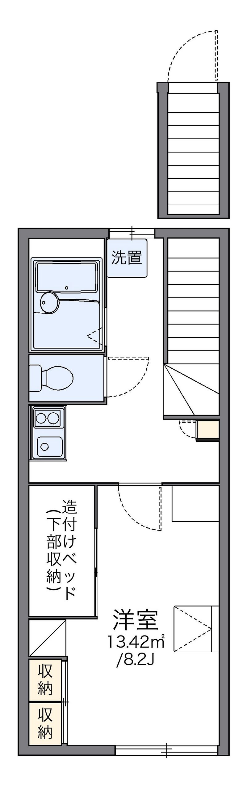 レオパレススペース　メイ 間取図