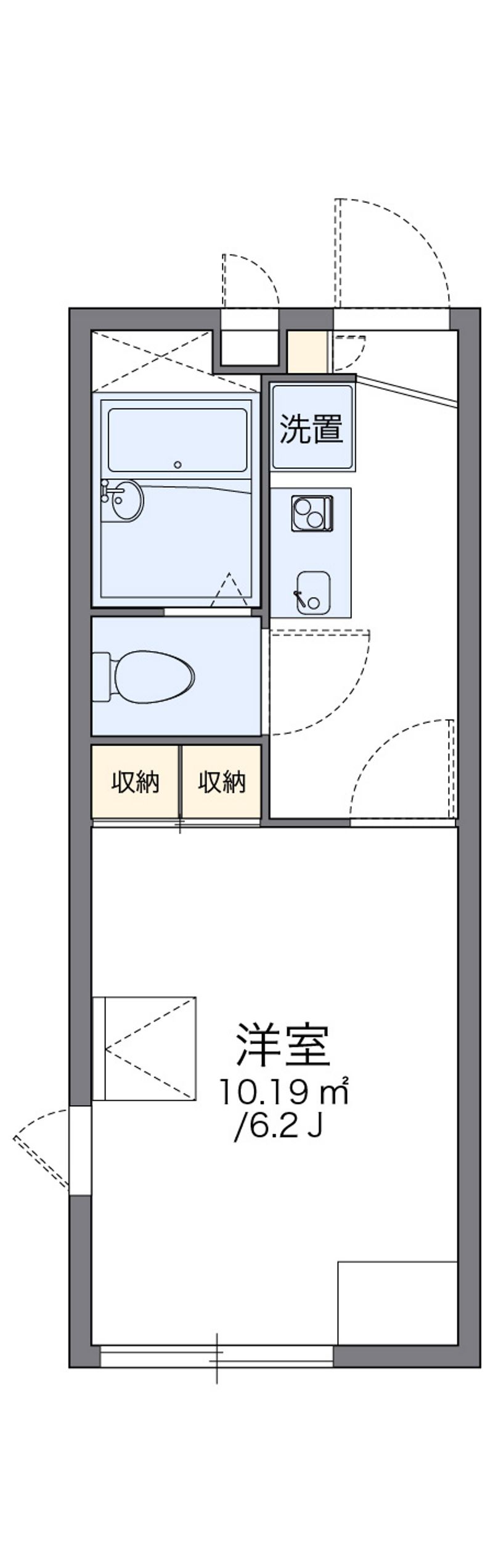 レオパレスベルソー 間取図