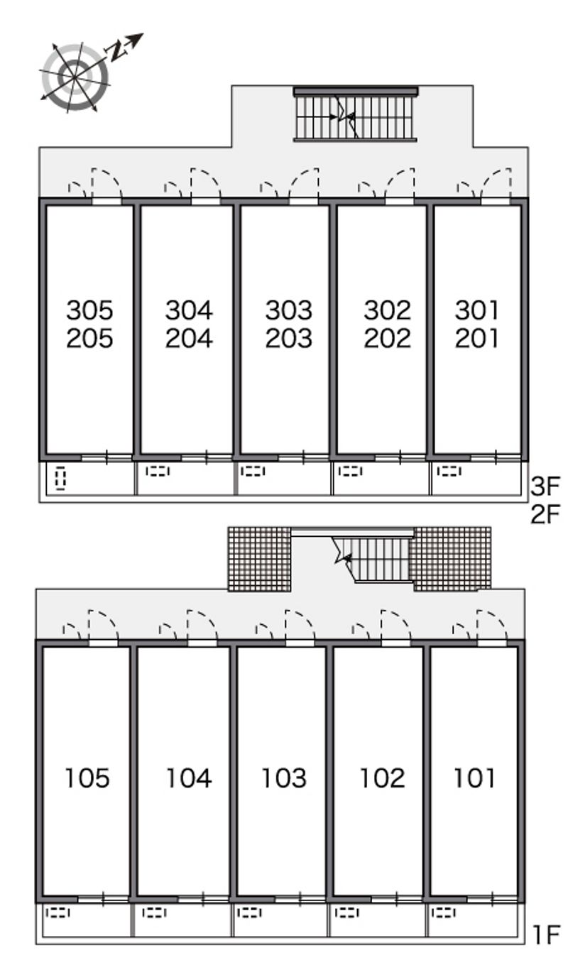 レオパレス久後崎 間取配置図