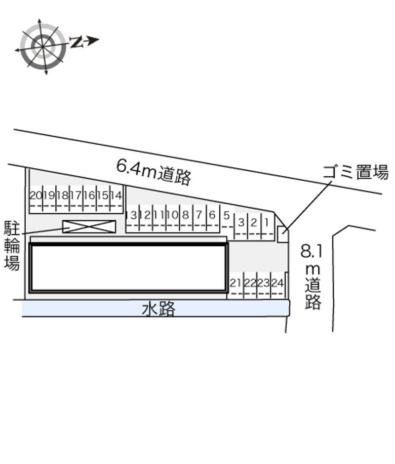 レオパレスドルフＹＡＭＡＴＯ 駐車場