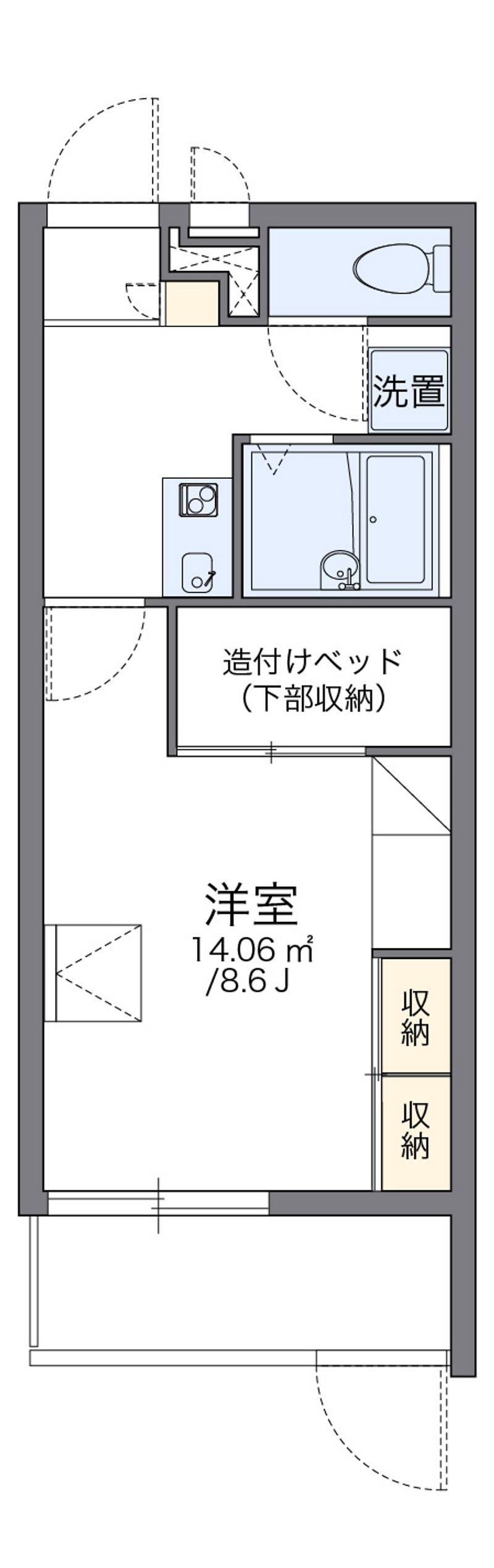 leopalace AOKI II Floor plan