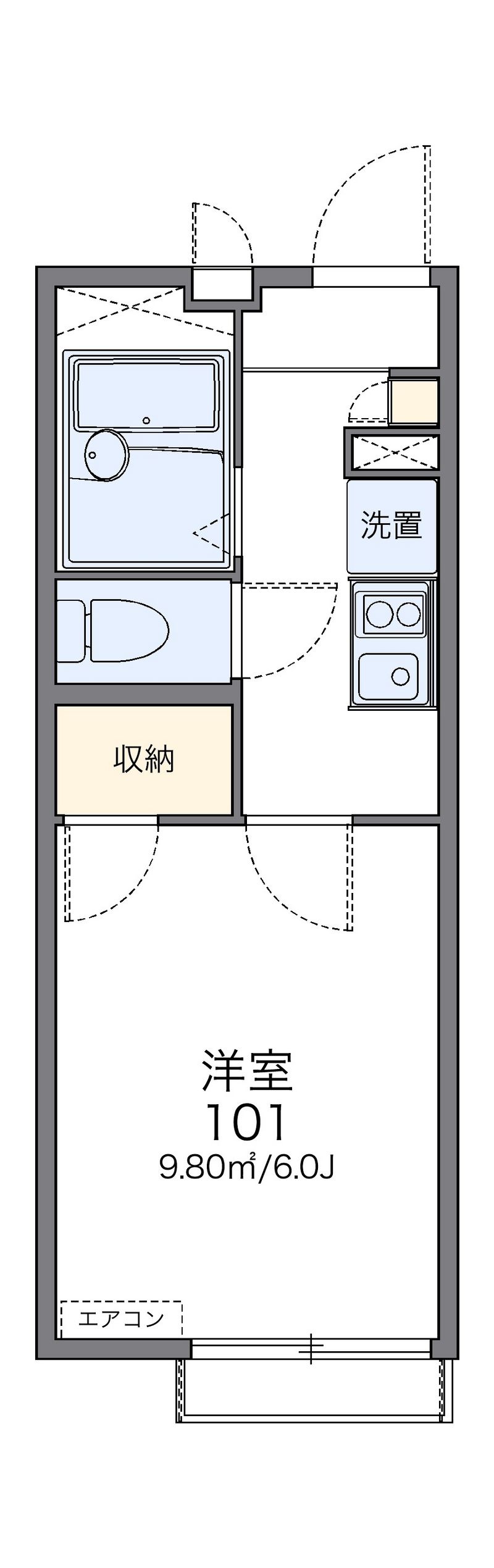 レオパレス南風 間取図