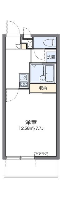 レオパレスリラ 間取り図