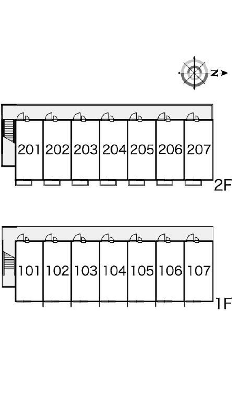 レオパレスチャミル 間取配置図