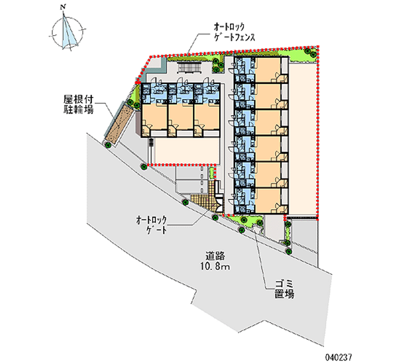 レオパレスノワール　Ⅱ 区画図