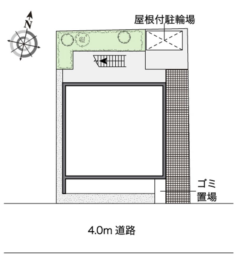 レオパレスライラック久が原 配置図