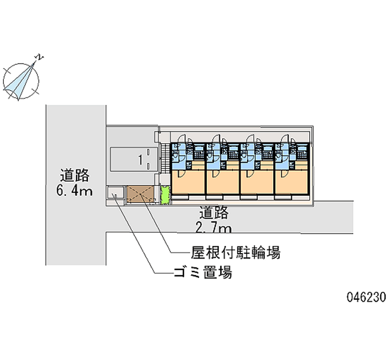 レオパレス住吉５ 区画図