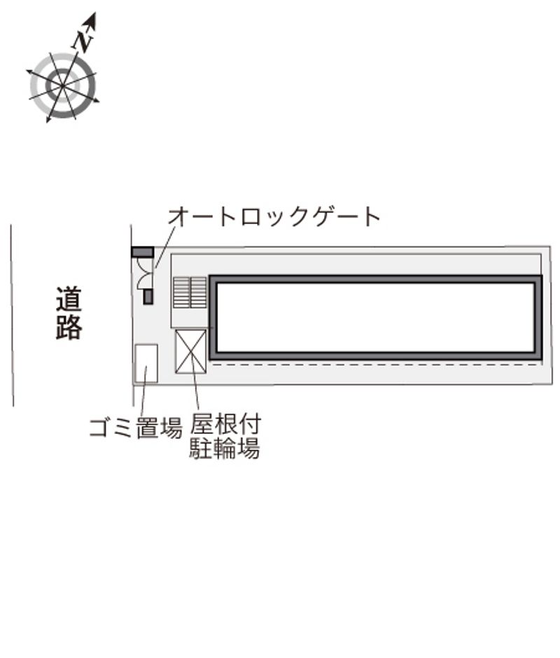 レオパレス追分 配置図