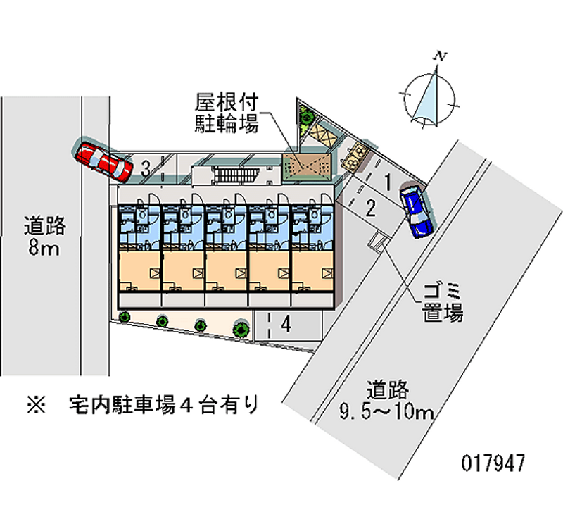 レオパレス大坪 月極駐車場