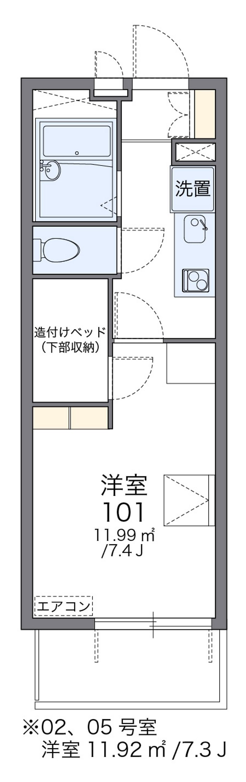 レオパレスいえぷり 間取図