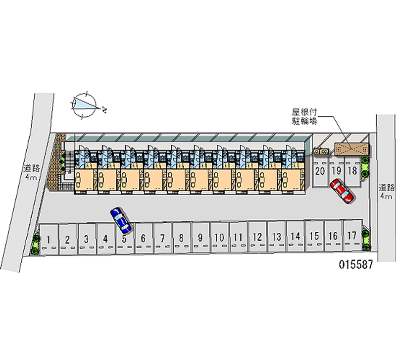 15587 Monthly parking lot