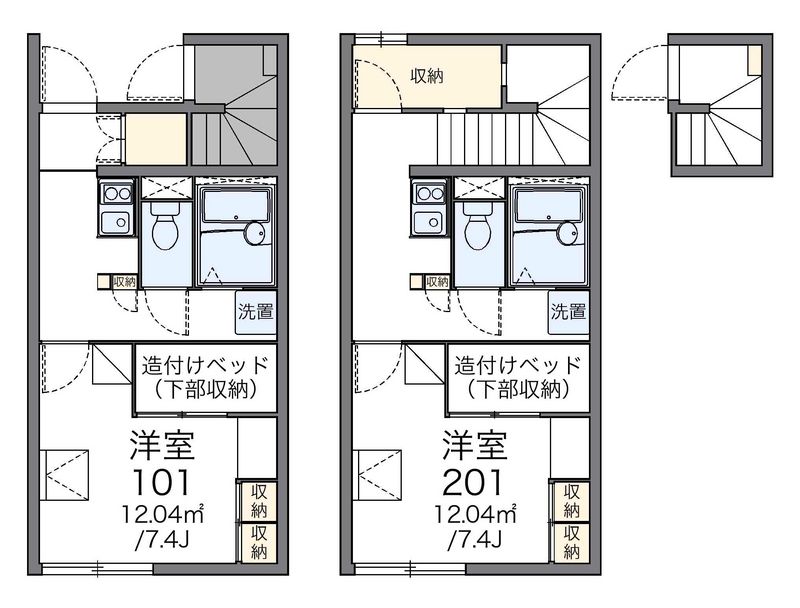レオパレスストリームⅡ 間取図