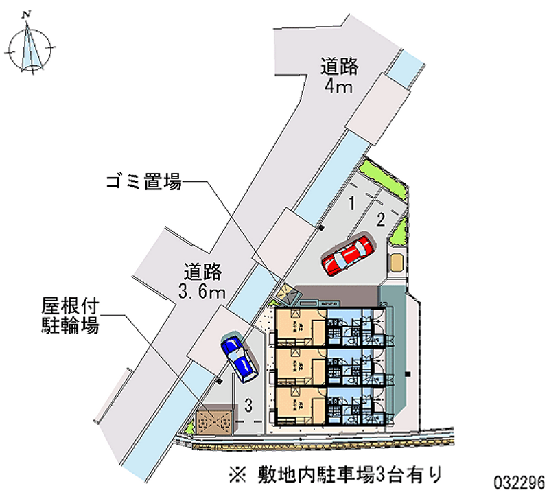 レオパレスシイ　エス 区画図