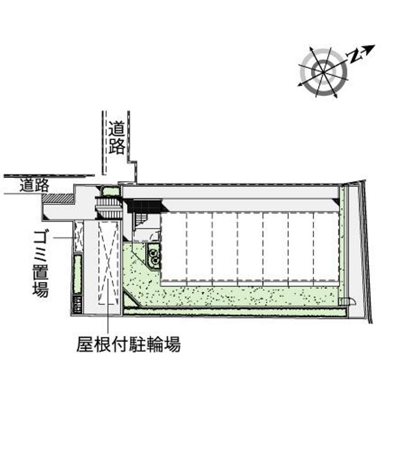 レオパレスグレース　クレストⅠ 配置図
