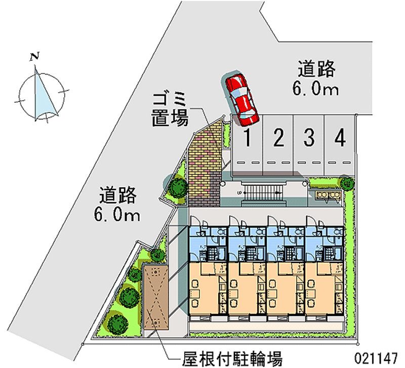 レオパレスサンライズ 月極駐車場