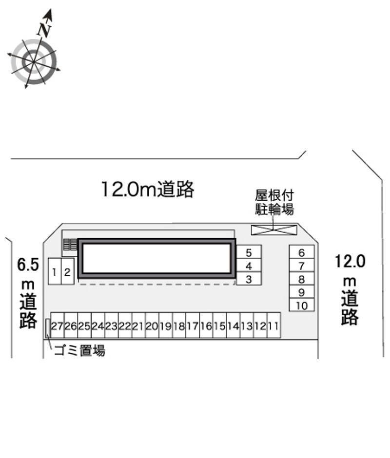 レオパレスシエル　エトワール 配置図