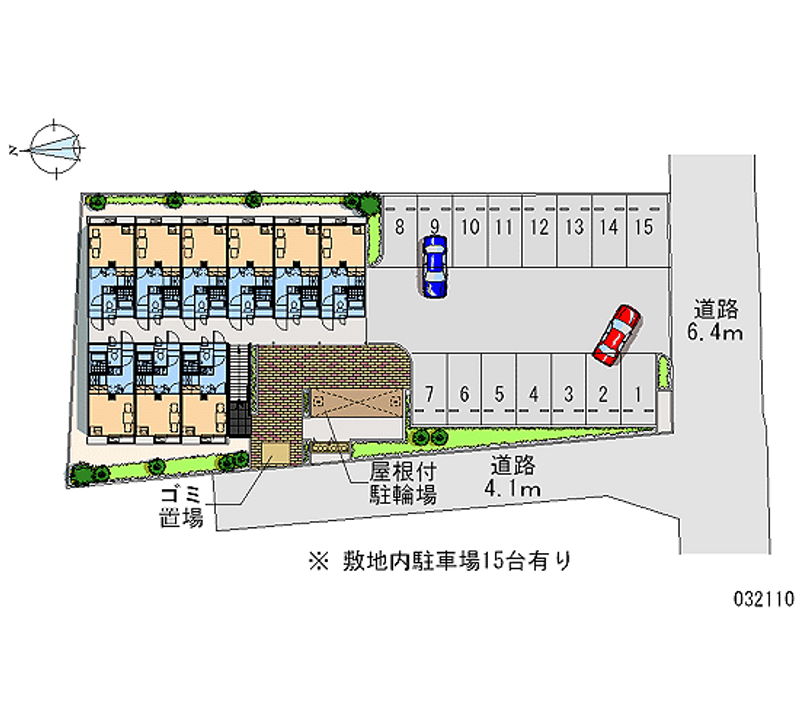 レオパレスルーチェ 月極駐車場