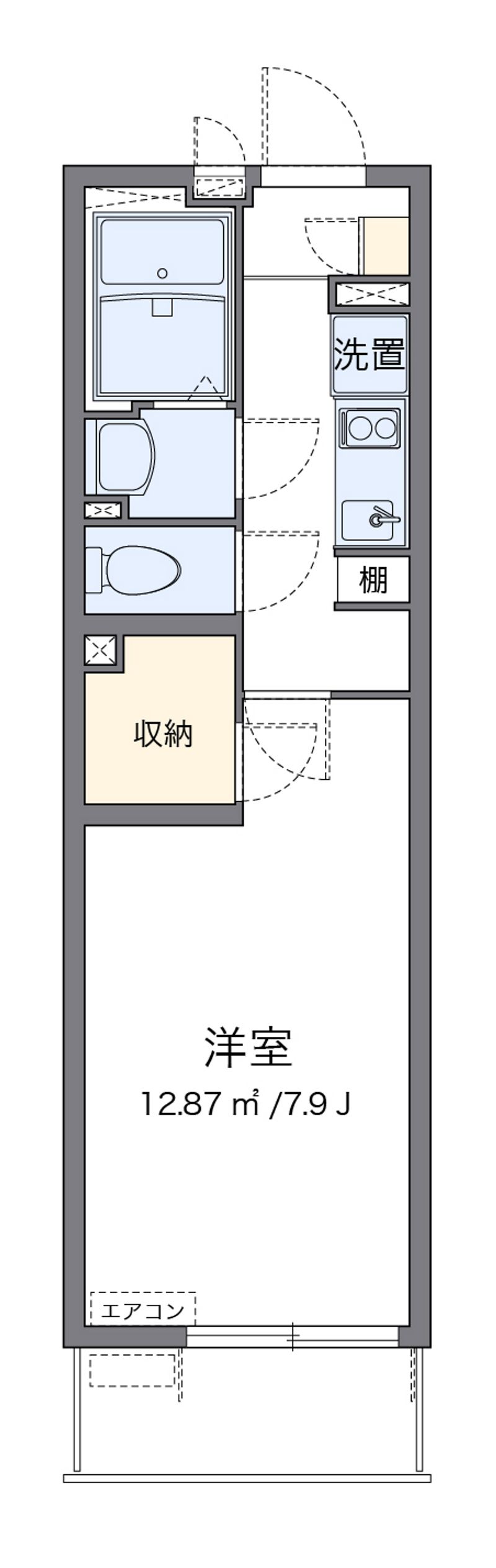 クレイノＷＥＳＴ八潮 間取図