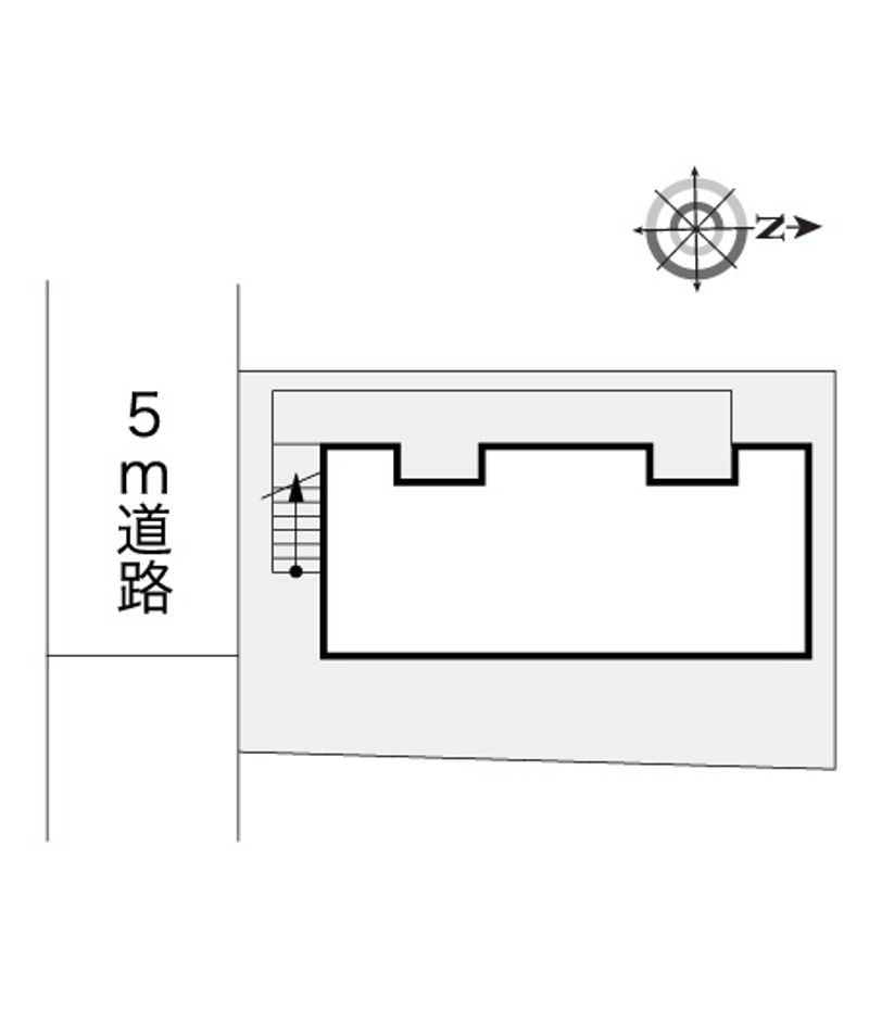 レオパレス住道第２ 配置図