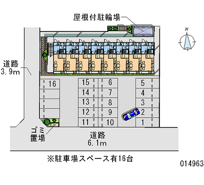 レオパレスサニーコート 月極駐車場