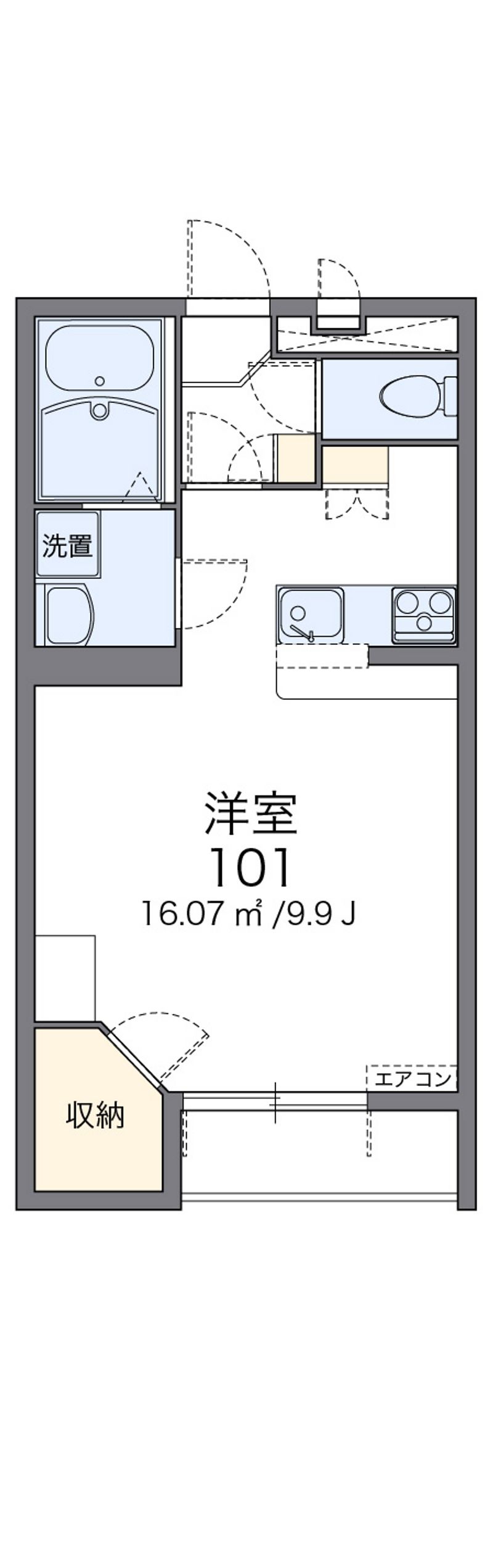 レオパレスルーツ　リミテッド 間取図