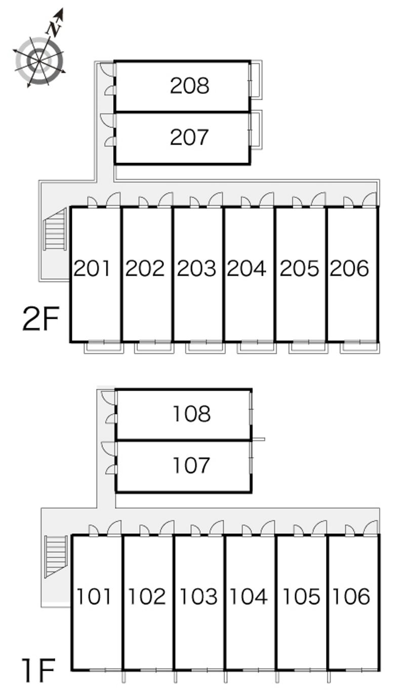 レオパレスハピネス 間取配置図