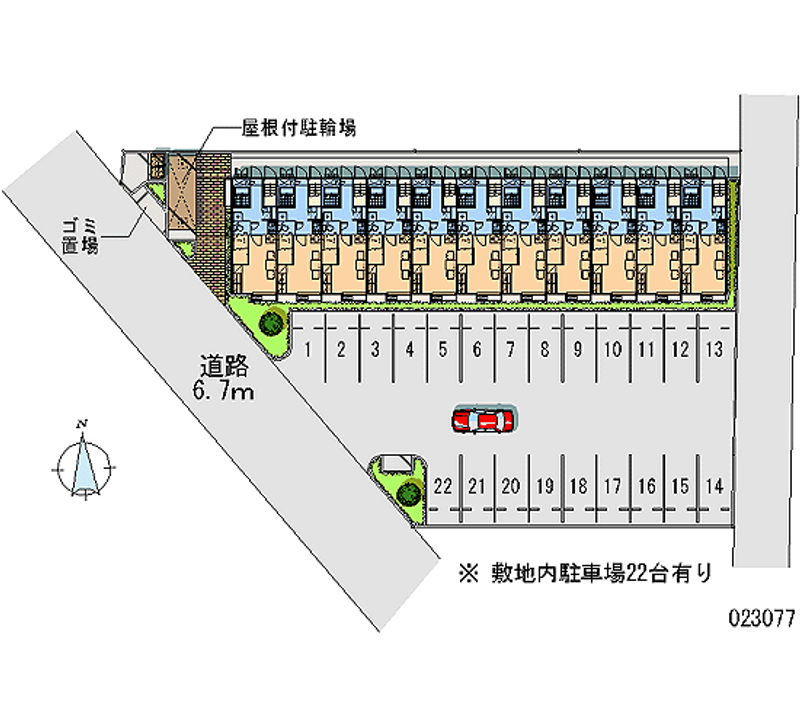 23077月租停车场