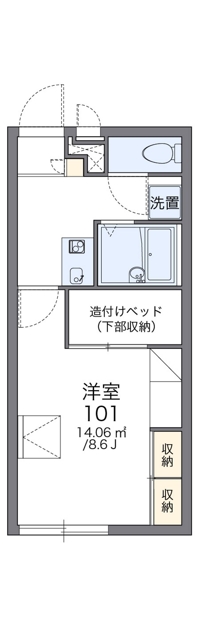 レオパレス橘荘 間取図