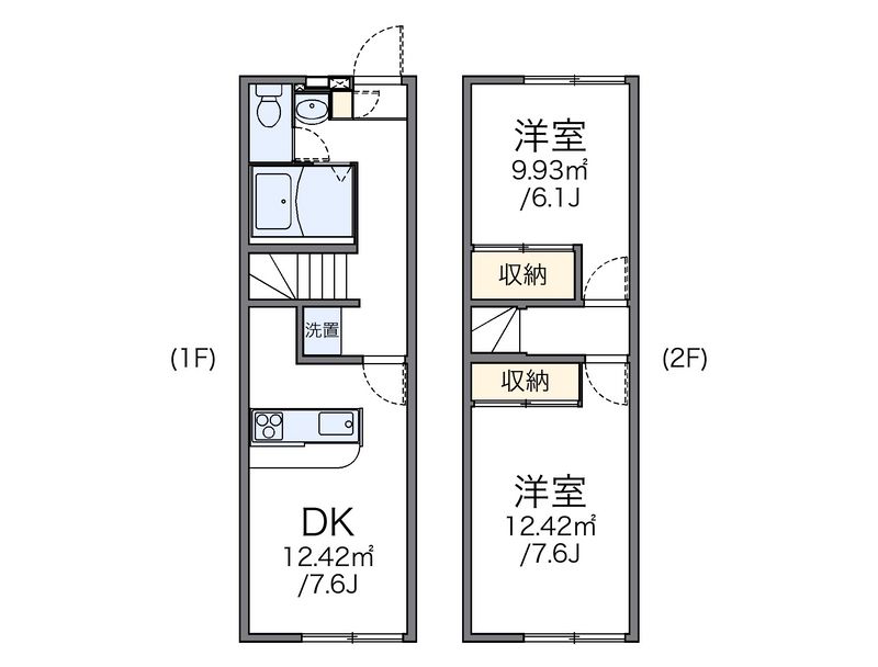 レオパレス東 間取図