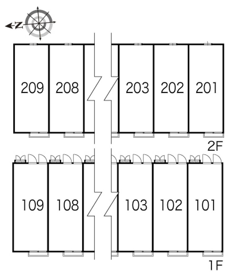 レオパレス状ヶ池 間取配置図
