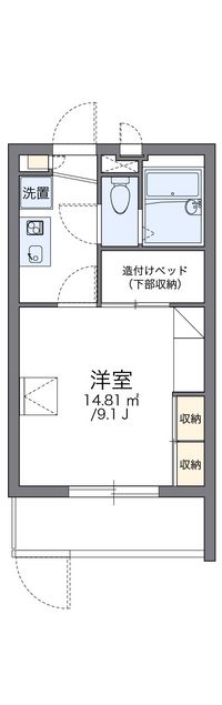 レオパレス川向 間取り図