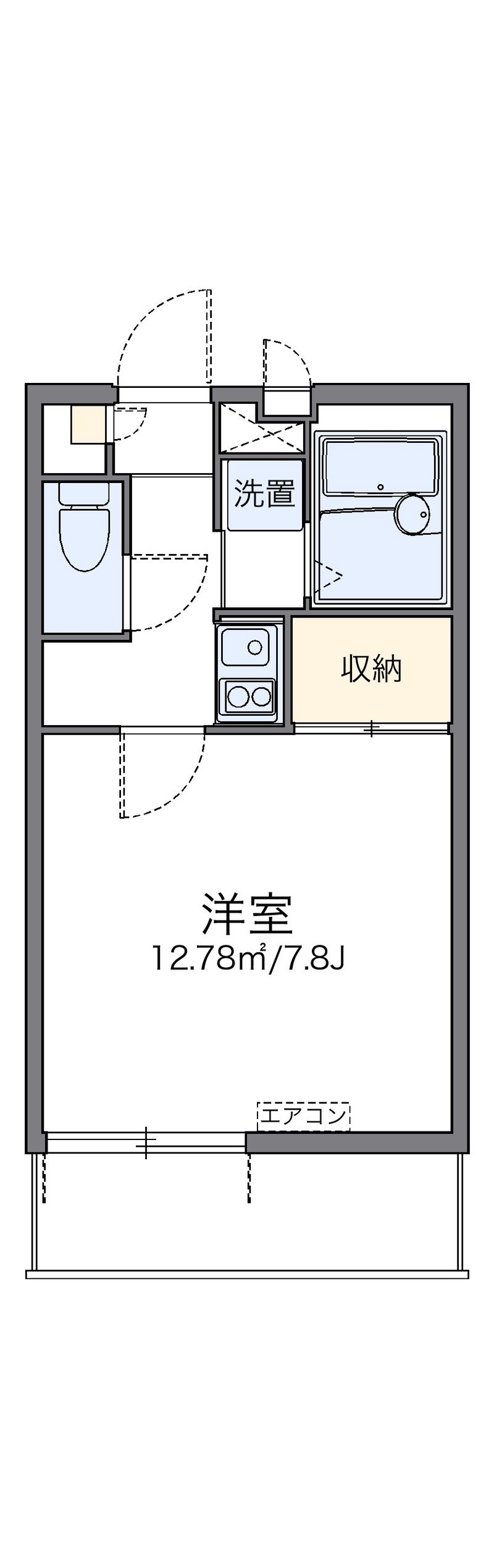 レオパレス橘 間取図