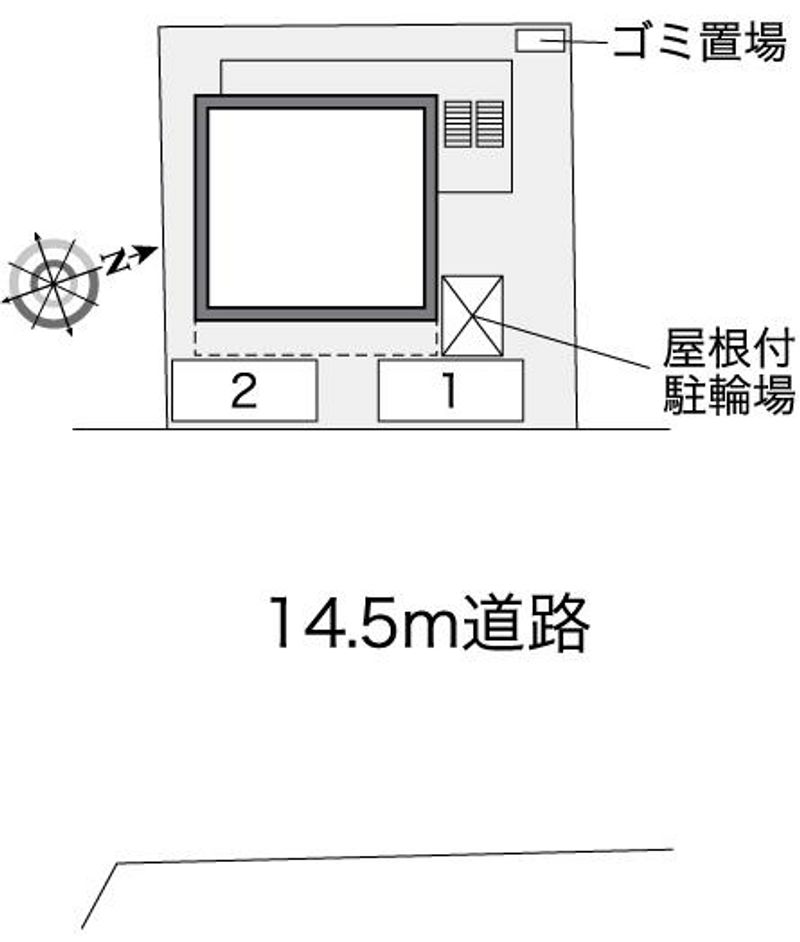 レオパレス西ノ京 配置図