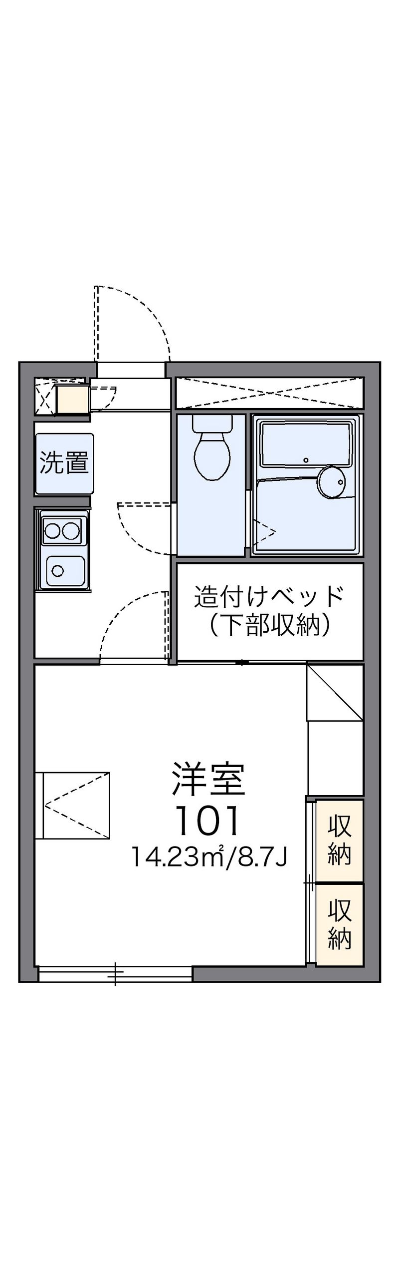 レオパレス花川 間取図