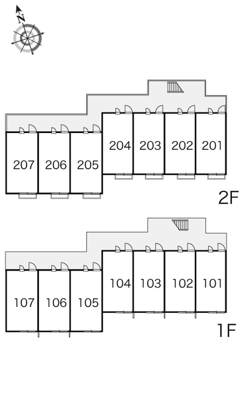 レオパレスパラディ 間取配置図