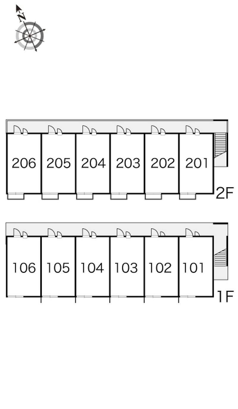 レオパレスシャトーＣ 間取り配置図