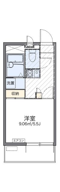 レオパレスアルメリア 間取り図