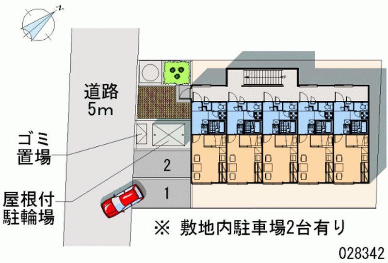 レオパレスアビテ 月極駐車場