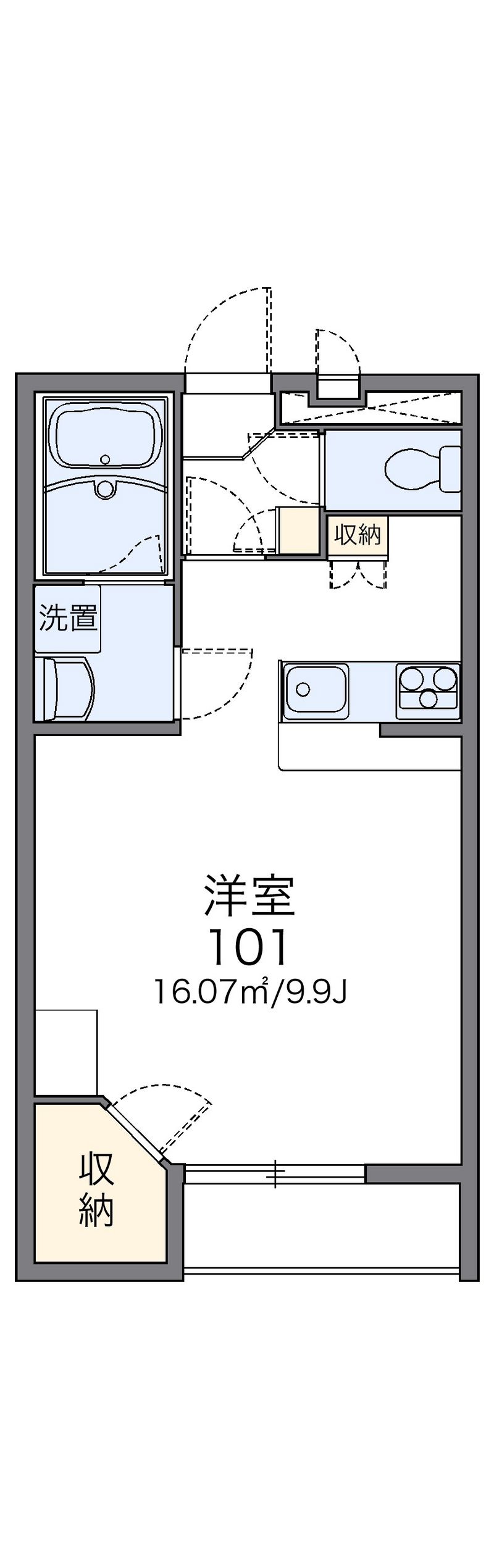 レオパレス秣野原 間取図