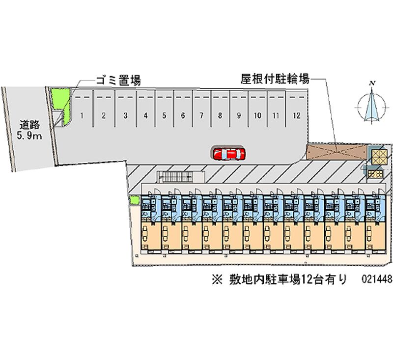 レオパレスプレミール 月極駐車場