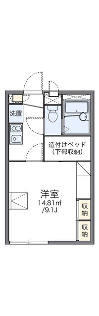 レオパレス渚 間取り図