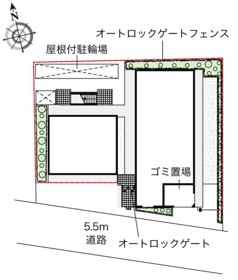 レオネクストドエル小竹向原 配置図