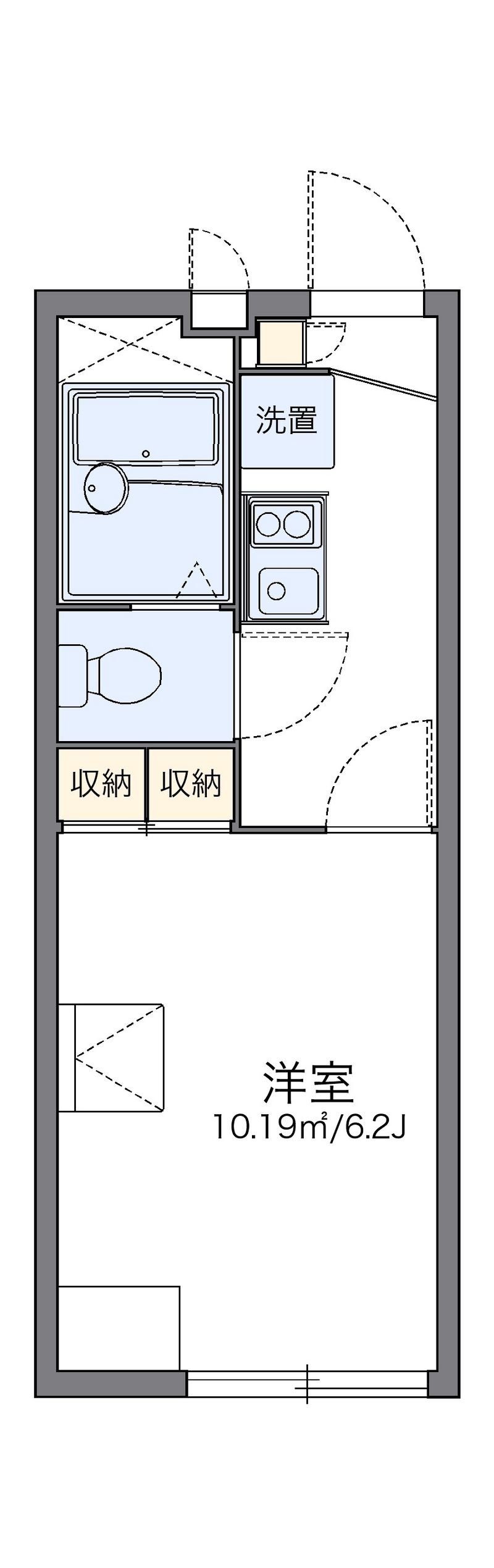レオパレス清都 間取図