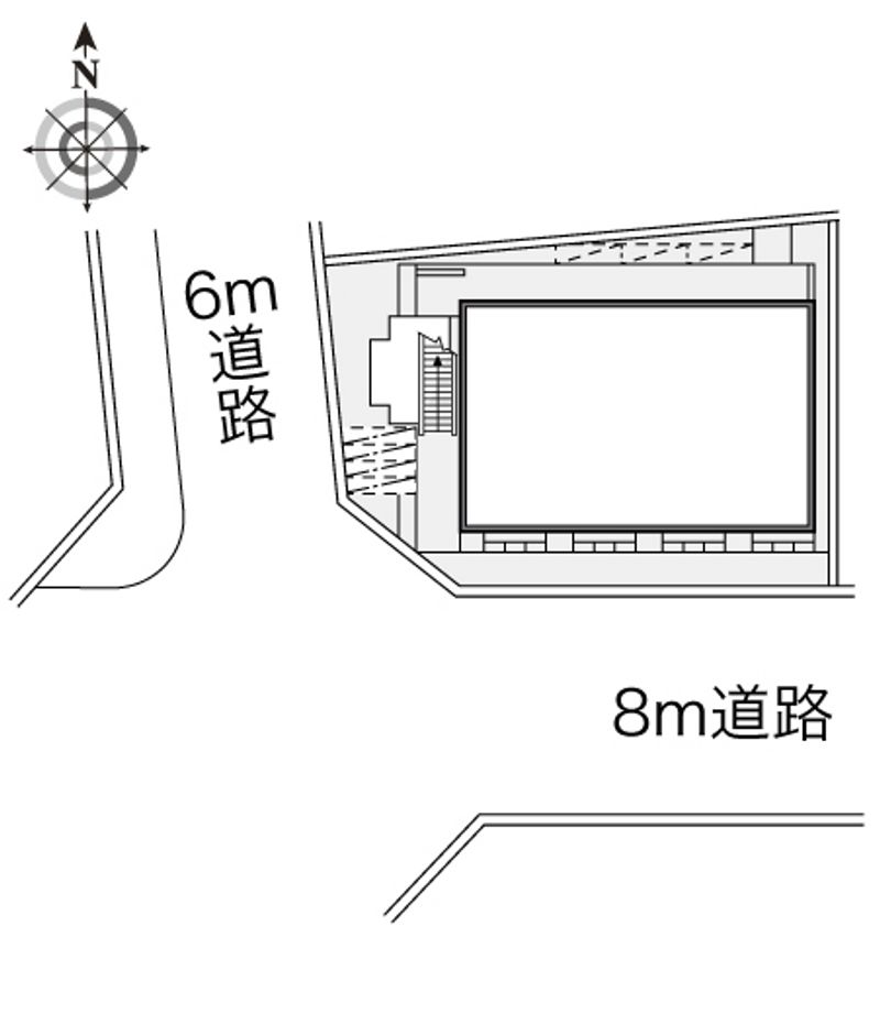 レオパレス住吉参番館 配置図
