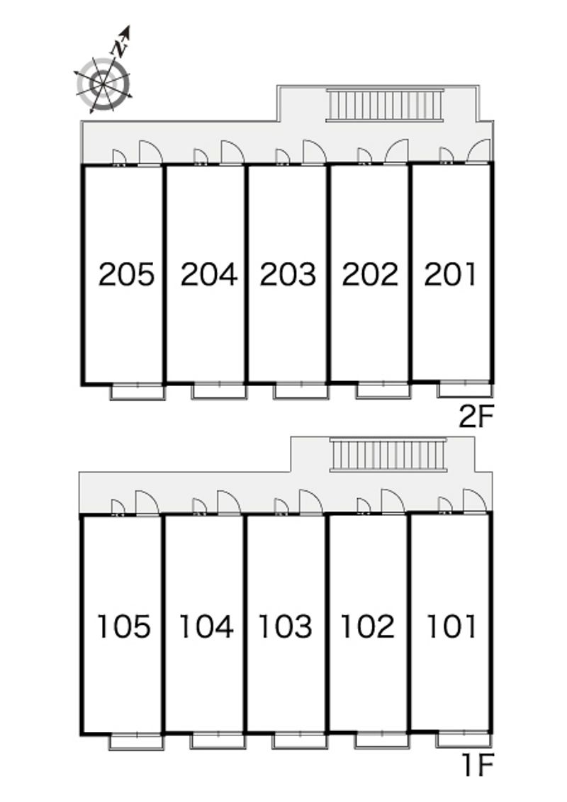 レオパレスサンハイムオオキ 間取配置図