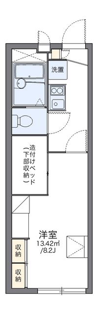 レオパレスルーチェ 間取り図