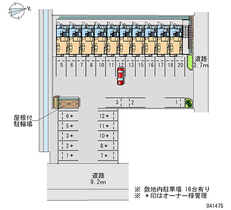 41475 Monthly parking lot